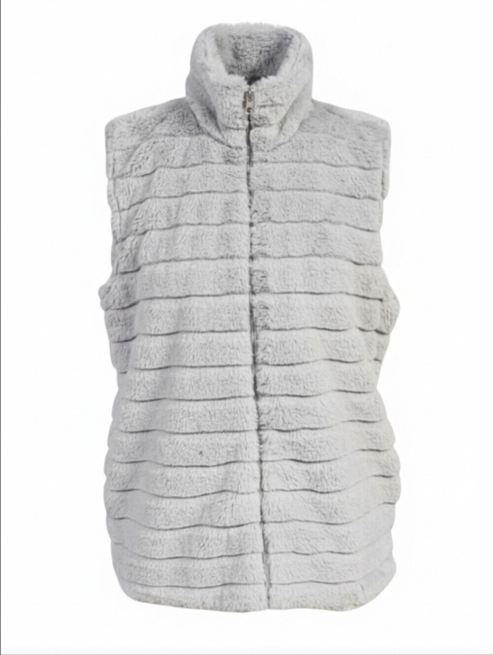 KATYDID | SUPER SOFT FAUX FUR MOCK NECK VEST